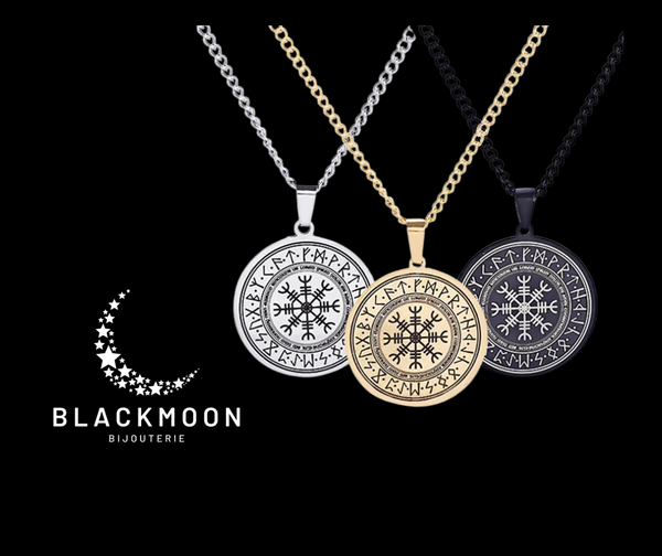 Collier boussole Viking vegvisir